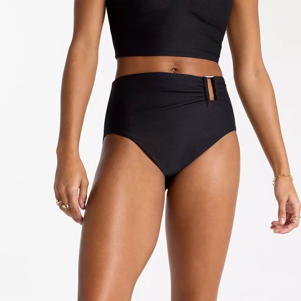 NWT Calia Women's Asymmetrical Rectangle Trim Swim Bottoms - Size XXL